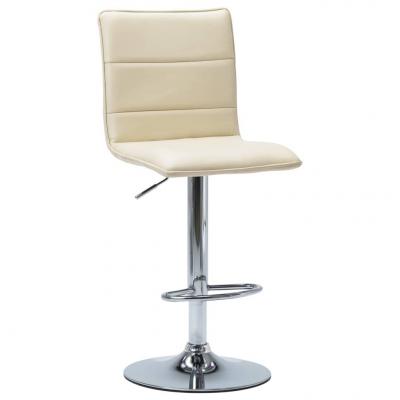Emaga vidaxl krzesło barowe, kremowe, sztuczna skóra