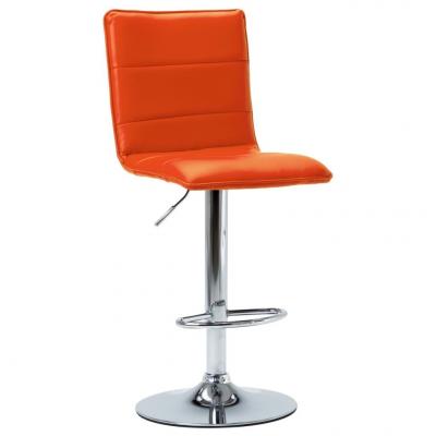 Emaga vidaxl krzesło barowe, pomarańczowe, sztuczna skóra