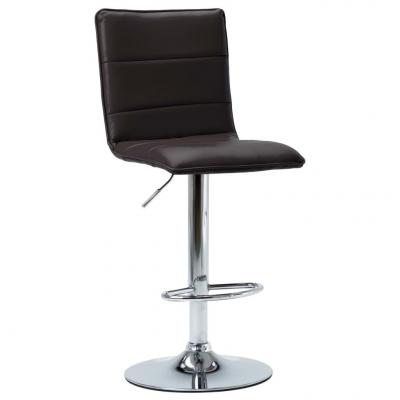 Emaga vidaxl krzesło barowe, brązowe, sztuczna skóra