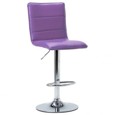 Emaga vidaxl krzesło barowe, fioletowe, sztuczna skóra
