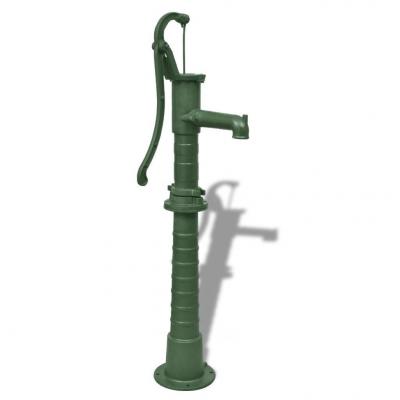 Emaga vidaxl żeliwna, ręczna pompa ogrodowa ze stojakiem