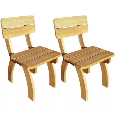 Emaga vidaxl krzesła ogrodowe 2 szt drewno sosnowe