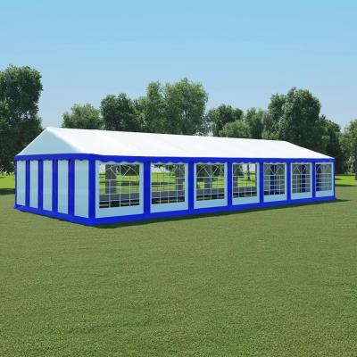 Emaga vidaxl namiot ogrodowy z pvc, 6 x 14 m, niebiesko-biały
