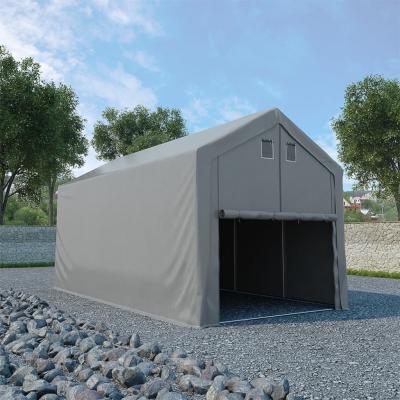 Emaga vidaxl namiot magazynowy, pvc, 3 x 6 m, szary