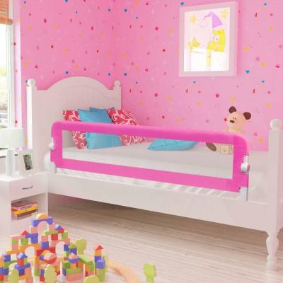 Emaga vidaxl barierki do łóżeczka dziecięcego, 2 szt., różowe, 150x42 cm