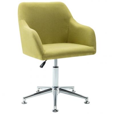 Emaga vidaxl obrotowe krzesło biurowe, zielone, tkanina