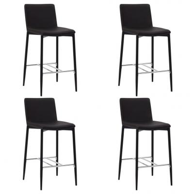 Emaga vidaxl krzesła barowe, 4 szt., brązowe, sztuczna skóra