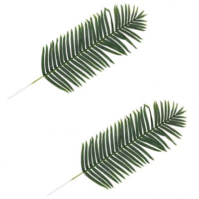 Emaga vidaxl sztuczne liście palmowe, 2 szt., zielone, 140 cm