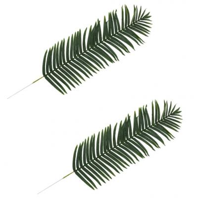 Emaga vidaxl sztuczne liście palmowe, 2 szt., zielone, 160 cm