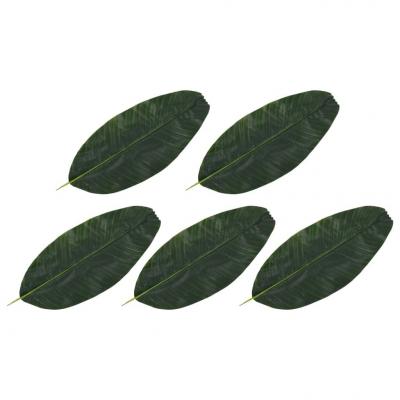 Emaga vidaxl sztuczne liście bananowca, 5 szt., zielone, 62 cm