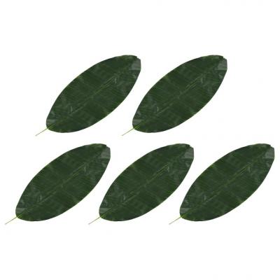 Emaga vidaxl sztuczne liście bananowca, 5 szt., zielone, 80 cm