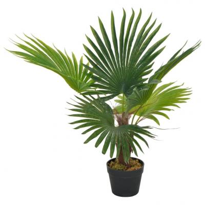 Emaga vidaxl sztuczna palma z doniczką, zielony, 70 cm
