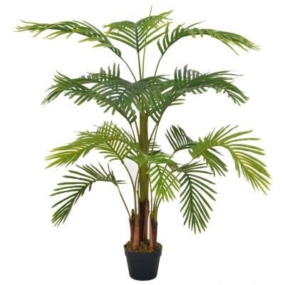 Emaga vidaxl sztuczna palma z doniczką, zielony, 120 cm