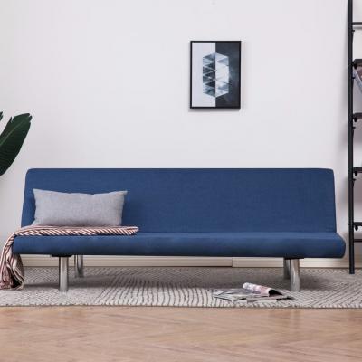 Emaga vidaxl sofa, rozkładana, niebieska, poliester
