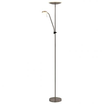 Emaga vidaxl lampa stojąca, 16 w, srebrna, 180 cm