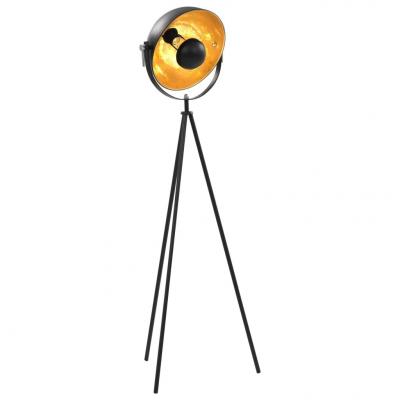 Emaga vidaxl lampa stojąca, e27, czarno-złota, 31 cm