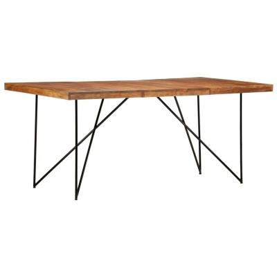 Emaga vidaxl stół do jadalni, 180 x 90 x 76 cm, lite drewno akacjowe