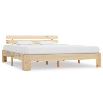 Emaga vidaxl rama łóżka, lite drewno sosnowe, 180 x 200 cm