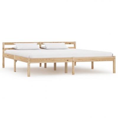 Emaga vidaxl rama łóżka, lite drewno sosnowe, 180 x 200 cm