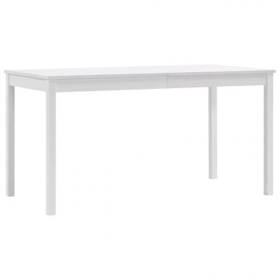 Emaga vidaxl stół do jadalni, biały, 140 x 70 x 73 cm, drewno sosnowe