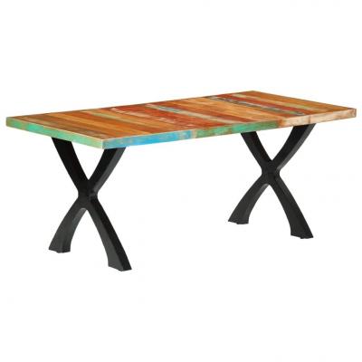 Emaga vidaxl stół do jadalni, 180x90x76 cm, lite drewno z odzysku