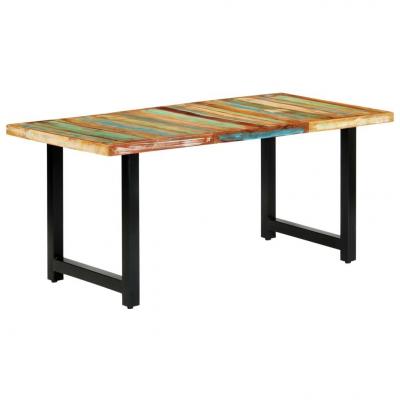 Emaga vidaxl stół do jadalni, 180x90x76 cm, lite drewno z odzysku