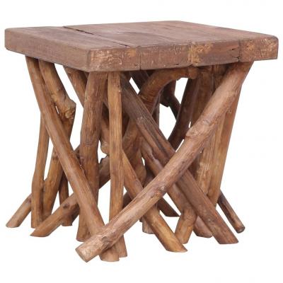 Emaga vidaxl stolik kawowy z gałęzi, 40x40x40 cm, lite drewno
