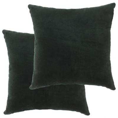 Emaga vidaxl poduszki, 2 szt., aksamit bawełniany, 45 x 45 cm, zielone