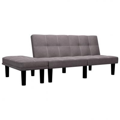 Emaga vidaxl sofa 2-osobowa, taupe, tapicerowana tkaniną