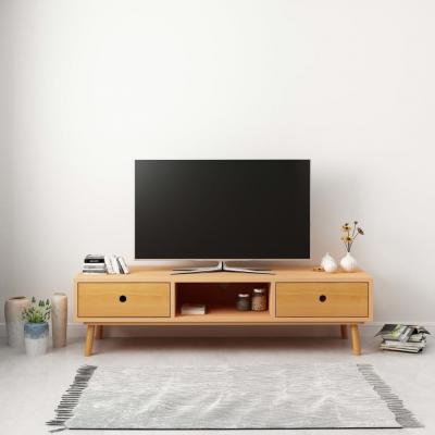 Emaga vidaxl szafka pod tv, 120 x 35 x 35 cm, lite drewno sosnowe