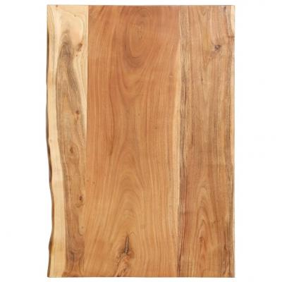 Emaga vidaxl blat łazienkowy, lite drewno akacjowe, 80 x 55 x 3,8 cm