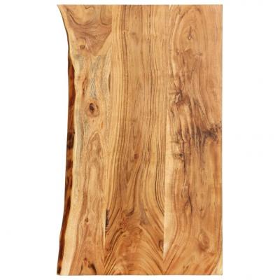 Emaga vidaxl blat łazienkowy, lite drewno akacjowe, 100 x 55 x 3,8 cm