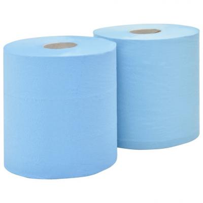 Emaga vidaxl 2-warstwowy papier przemysłowy, 2 rolki, 20 cm, niebieski