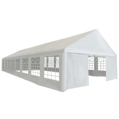 Emaga vidaxl namiot imprezowy z pe, 6 x 16 m, biały