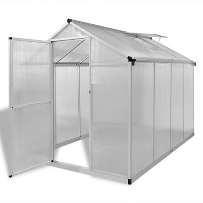 Emaga vidaxl szklarnia ogrodowa ze wzmacnianą aluminiową ramą, 4,6 m²