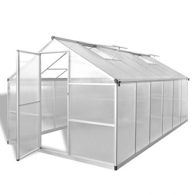 Emaga vidaxl szklarnia ogrodowa ze wzmacnianą, aluminiową ramą, 9,025 m²