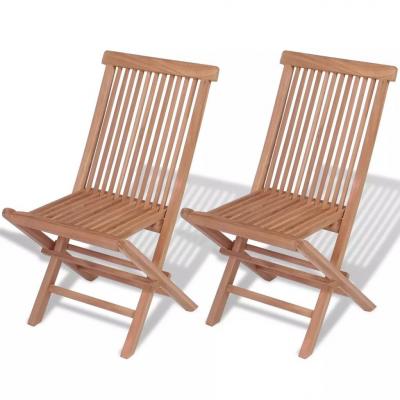 Emaga vidaxl składane krzesła ogrodowe, 2 szt., lite drewno tekowe