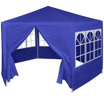 Emaga vidaxl namiot ogrodowy z 6 panelami bocznymi, 2x2 m, niebieski