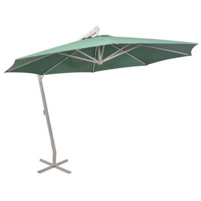 Emaga vidaxl parasol ogrodowy, wiszący, 350 cm, aluminiowy, piaskowy