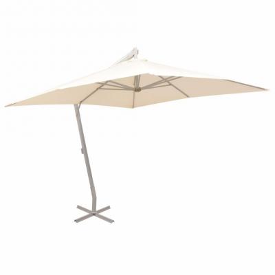 Emaga vidaxl parasol ogrodowy, wiszący, 300 x 300 cm, aluminium, piaskowy
