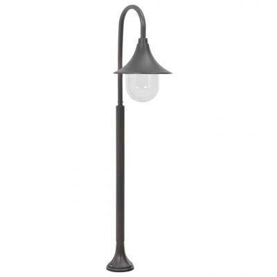 Emaga vidaxl lampa ogrodowa na słupku, 120 cm, e27, aluminium, kolor brązu