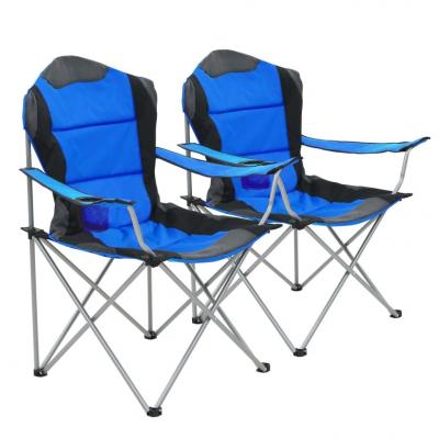 Emaga vidaxl składane krzesła turystyczne, 2 szt., 96x60x102 cm, niebieskie