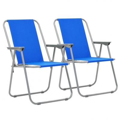 Emaga vidaxl składane krzesła turystyczne, 2 szt., 52x59x80 cm, niebieskie