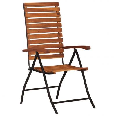 Emaga vidaxl rozkładane krzesła ogrodowe, 2 szt., lite drewno akacjowe