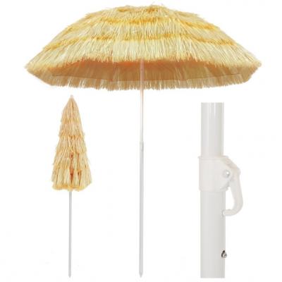 Emaga vidaxl parasol plażowy w stylu hawajskim, naturalny, 180 cm