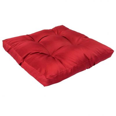 Emaga vidaxl poduszka na paletę, czerwona, 58 x 58 x 10 cm, poliester
