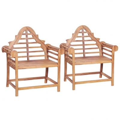 Emaga vidaxl krzesła ogrodowe, 2 szt., 91x62x102 cm, lite drewno tekowe