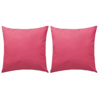 Emaga vidaxl poduszki na zewnątrz, 2 szt., 60 x 60 cm, różowe