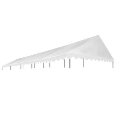 Emaga vidaxl zadaszenie namiotu imprezowego, 5 x 10 m, białe, 450 g/m²