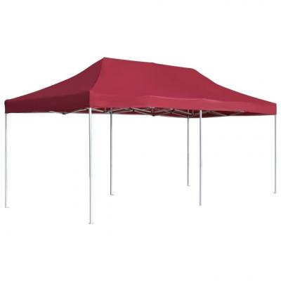Emaga vidaxl profesjonalny, składany namiot imprezowy, 6 x 3 m, czerwony